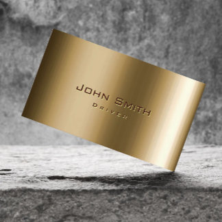 Driver Professional Metal Bronze Business Card