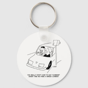 Driver Says Cheese When Passing a Speed Camera Key Ring