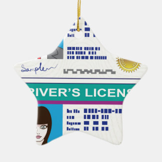 Driver's License Ceramic Ornament