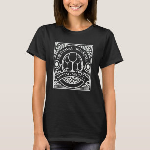 Driveway Drinking For Outside Social Wine Drinker  T-Shirt