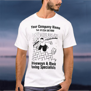 Driveways & Block Paving Cartoon T-Shirt