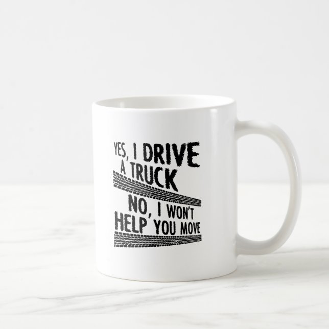 Driving a Truck Funny Mug (Right)