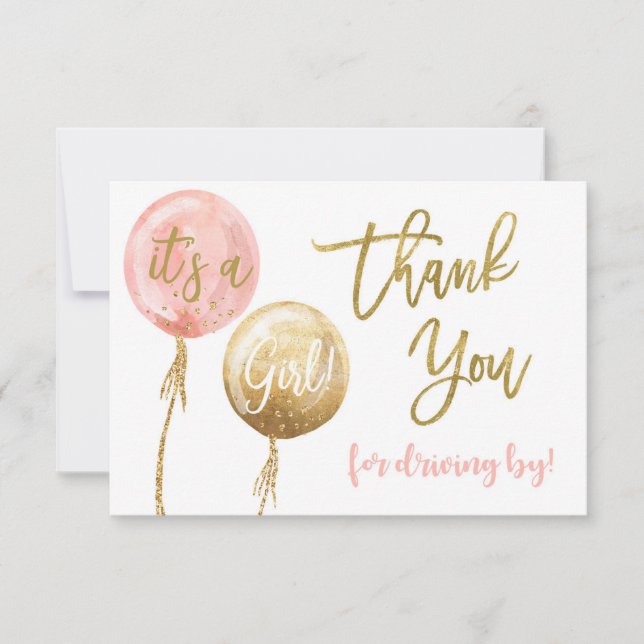 Driving by thank you card (Front)