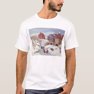 Driving Cows home in the Snow T-Shirt