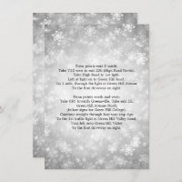 Driving Directions Silver Winter Wonderland