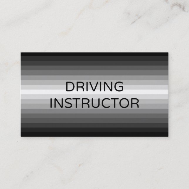 Driving Instructor Business Card (Front)