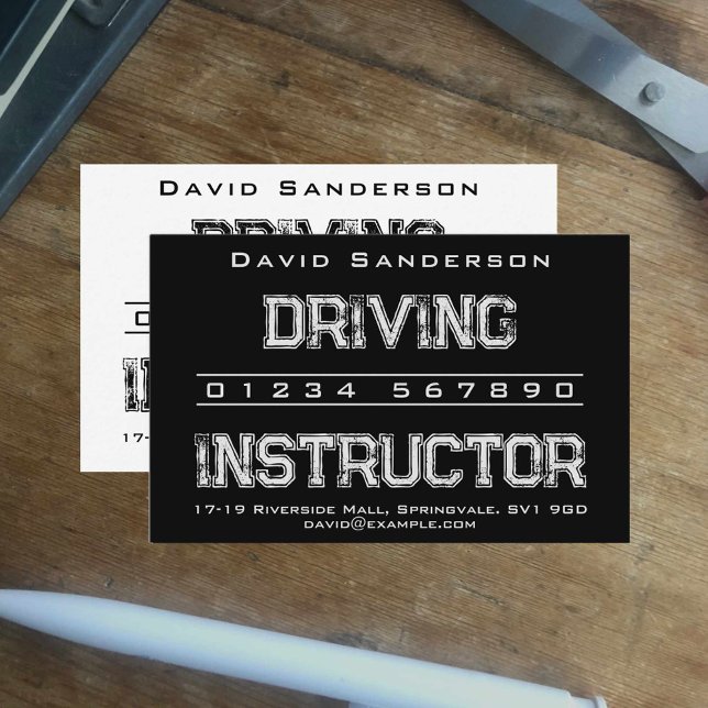 Driving Instructor Business Card (Creator Uploaded)