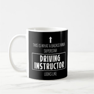 Driving instructor driving school driving licence  coffee mug