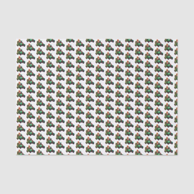 Driving Leprechaun Tissue Paper (Front)
