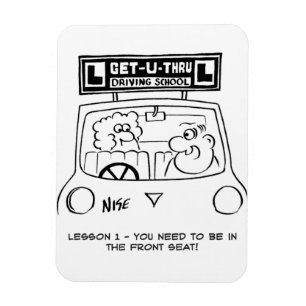 Driving Lesson - Pupil in the wrong seat Magnet