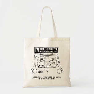 Driving Lesson - Pupil in the wrong seat Tote Bag
