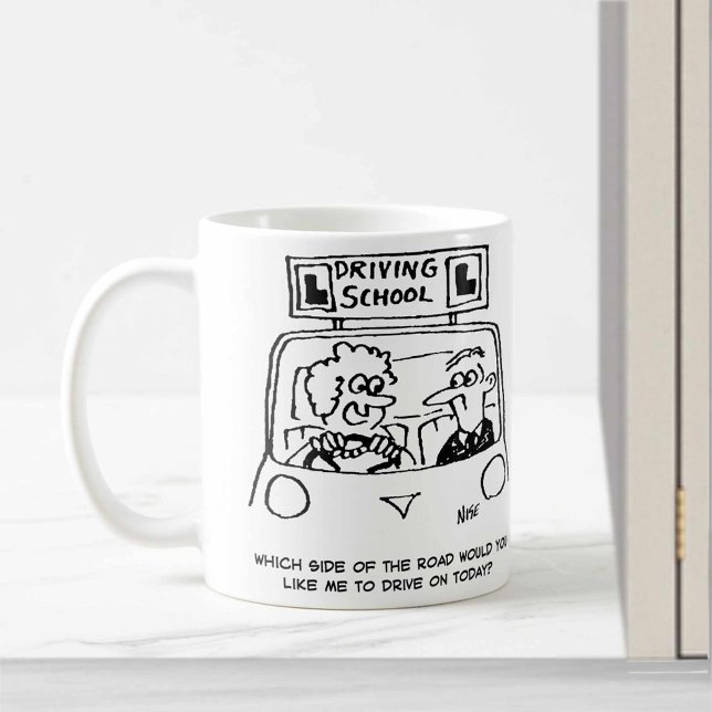 Driving Lesson - Which side of the road? Coffee Mug (Creator Uploaded)