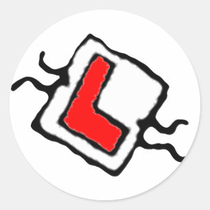 Driving Licence Classic Round Sticker