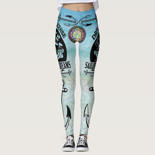DRIVING LICENSE SAILOR OF DREAMS LEGGINGS (Front)