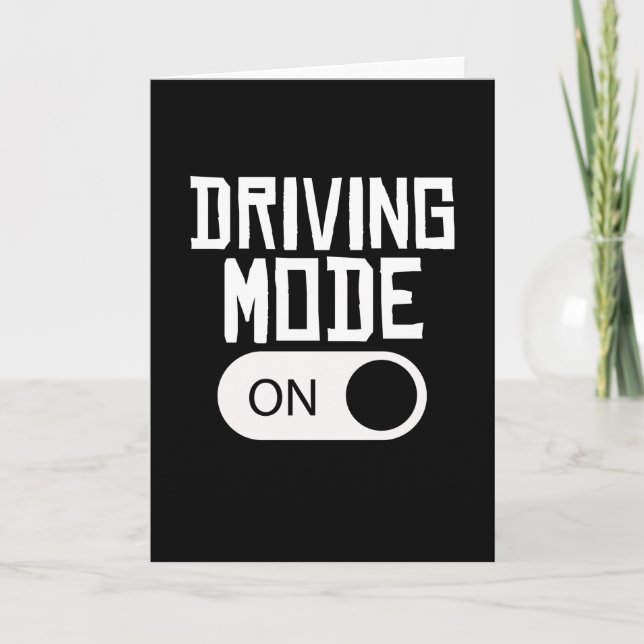 Driving Mode On 16 Year new drivers license Card (Front)
