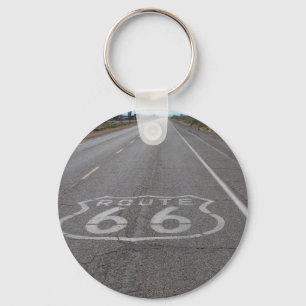 Driving Route 66 Key Ring