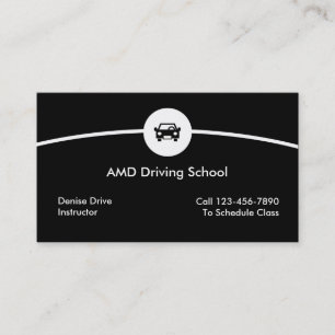 Driving School Business Cards