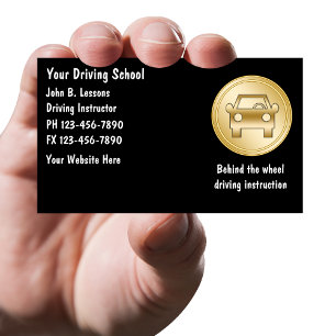 Driving School Business Cards