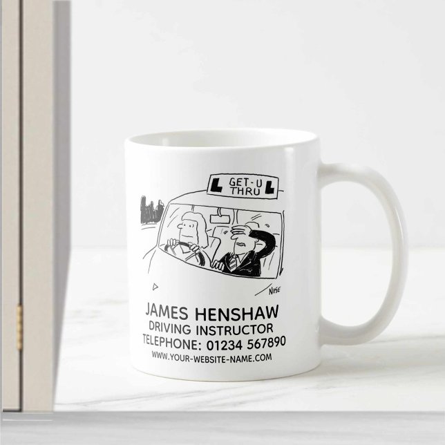 Driving School Driving Instructor Promotional Coffee Mug (Creator Uploaded)