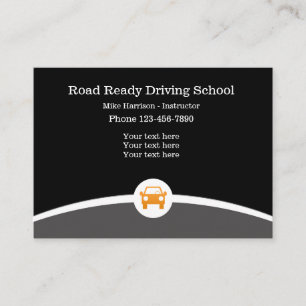Driving School Instructor Business Card