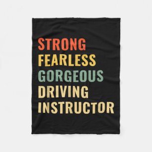 Driving School Teacher Driving Instructor  Fleece Blanket