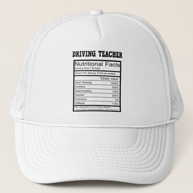 Driving Teacher Trucker Hat (Front)