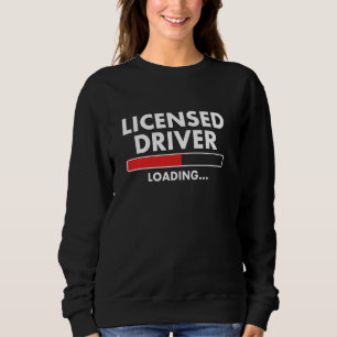 Driving Test Drivers License Learner's Permit Stud Sweatshirt