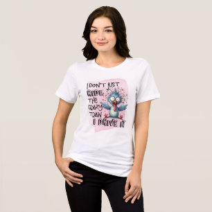 Driving the crazy train with wacky bird Tri-Blend shirt