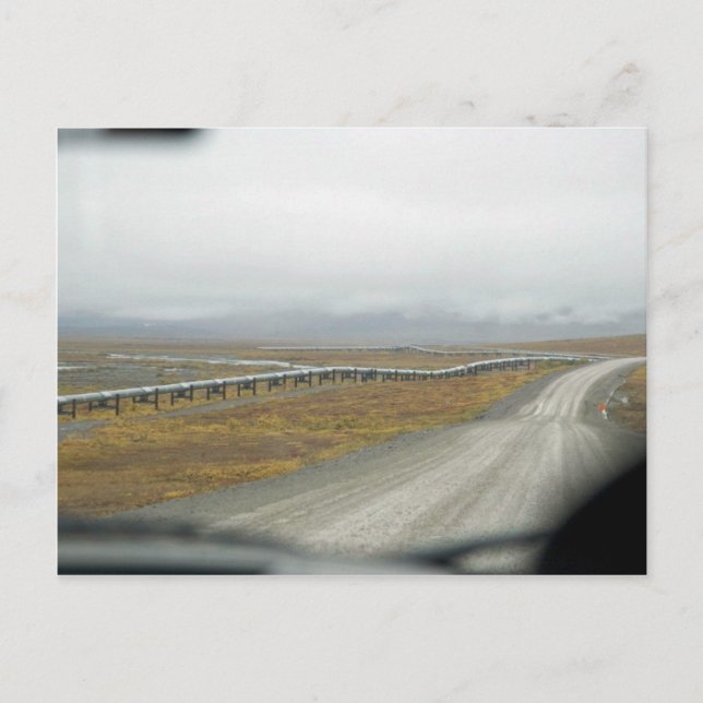 Driving the Dalton Highway Postcard (Front)