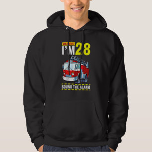 Driving The Fire Truck Warning I'm 28 Years Sound  Hoodie