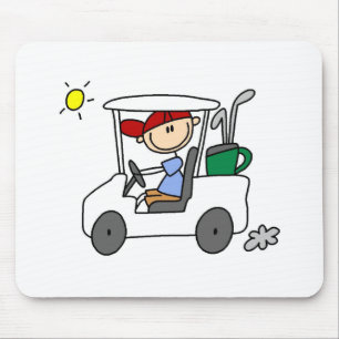 Driving The Golf Cart Mousepad