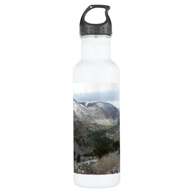 Driving Through the Snowy Sierra Nevada Mountains 710 Ml Water Bottle (Front)