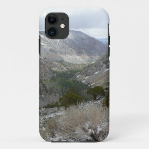 Driving Through the Snowy Sierra Nevada Mountains iPhone 11 Case