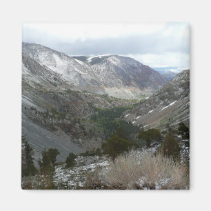 Driving Through the Snowy Sierra Nevada Mountains Magnet
