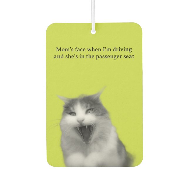 Driving with Mum Car Air Freshener (Front)