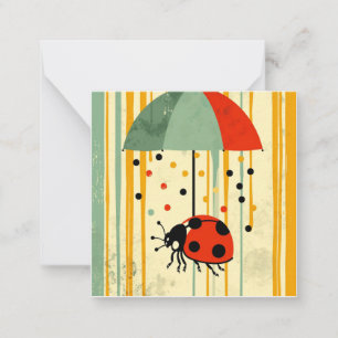 Drizzle & Delights: A Sprinkle of  Ladybug Joy Card