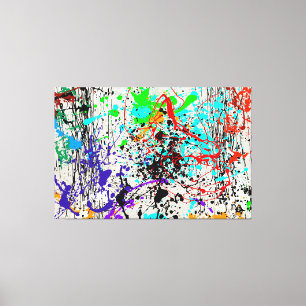DRIZZLE SPLATTER Canvas Print