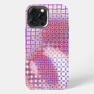 Drizzled spots under grid rustic antiquated design iPhone 13 pro max case