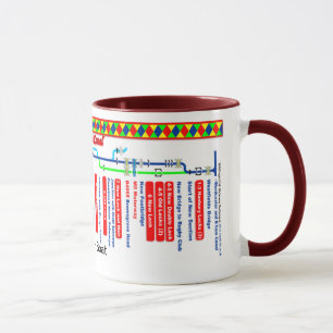 Droitwich Canal Route Map Mug