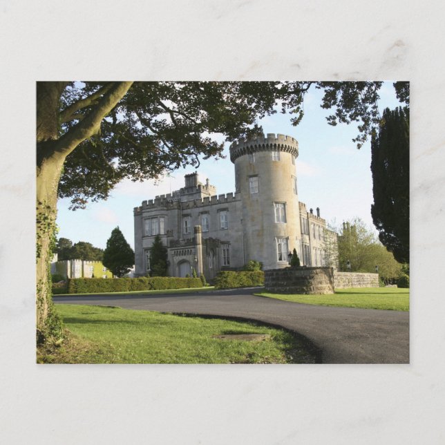 Dromoland Castle side entrance with no people Postcard (Front)
