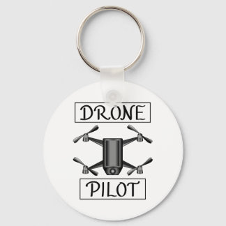 Drone And Drone Pilot Key Ring