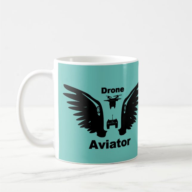 Drone Aviator Coffee Mug (Left)
