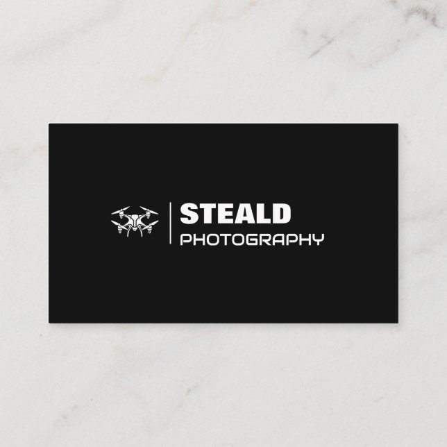 Drone Business Cards Black Colour (Back)