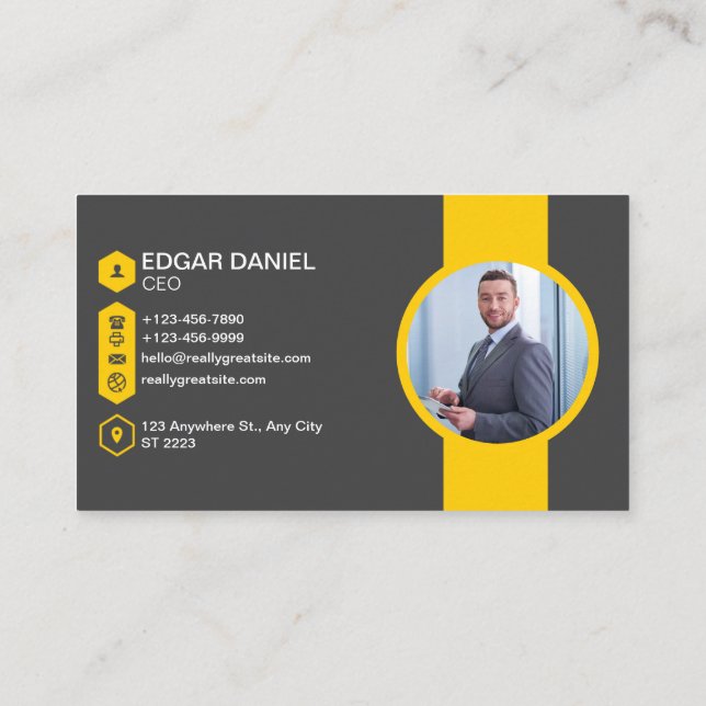Drone Business Cards Modern Professional  (Back)