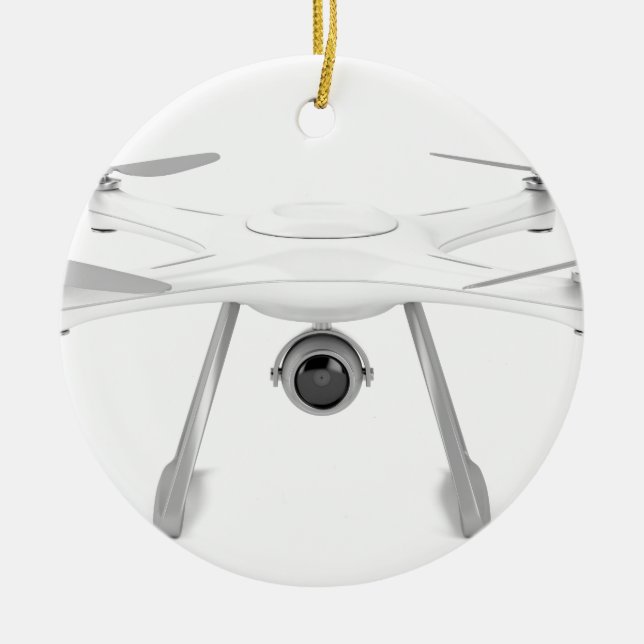 Drone Ceramic Ornament (Front)