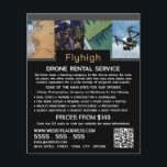 Drone Collage Banner, Drone Rental Company Flyer<br><div class="desc">Drone Collage Banner,  Drone Rental Company Advertising Flyers By The Business Card Store.</div>