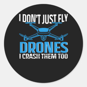 drone Design for rc pilot   drones Classic Round Sticker