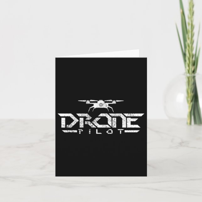 Drone Gift Quadcopter  Card (Front)