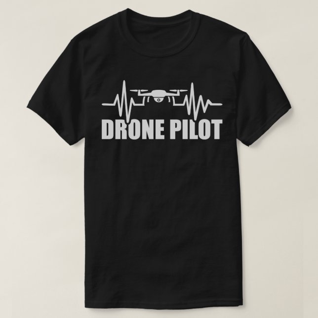 Drone Heartbeat T-Shirt (Design Front)