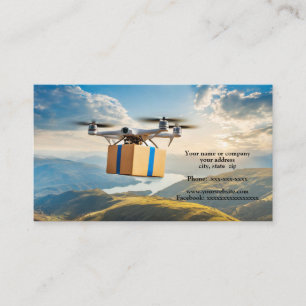 Drone in the sky business card